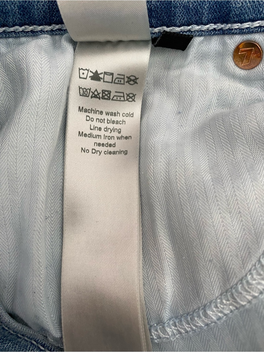 7 For All Mankind Dojo Tailorless Bootcut Flare Jeans 26 - Picture 11 of 12